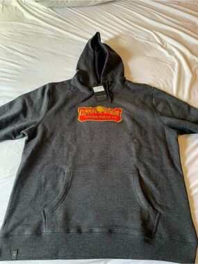 Storm Dark Gray Hoodie with Red & Yellow Logo